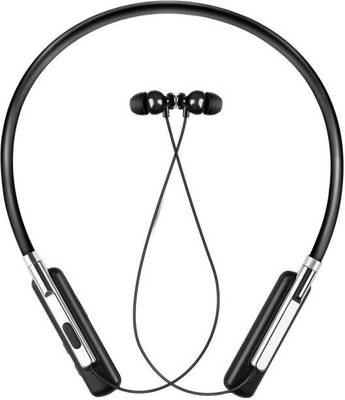 KDM A3 Steel Sound Wireless magnetic Earphone Bluetooth Headset  (Black, In the Ear)