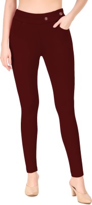 SEMLE Maroon Jegging(Solid)