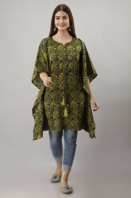 Omsharda Printed Pure Cotton Women Kaftan