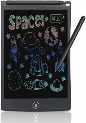wiggly wag 8.5 inch lcd writing tablet black(Black)