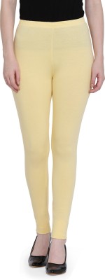 SPIFFY Footed  Ethnic Wear Legging(Yellow, Solid)