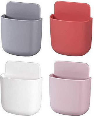 Quicknik 4 Compartments Plastic Remote Holder(Multicolor)
