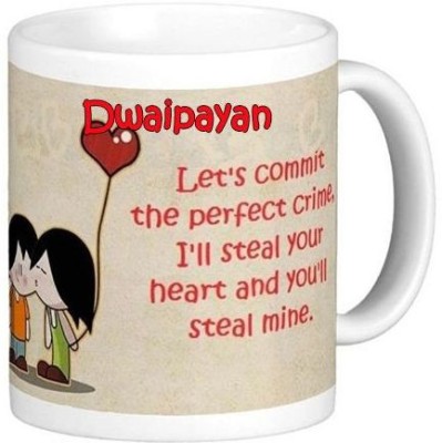 Exocticaa I Love You Dwaipayan Romantic Wish 94 Ceramic Coffee Mug(330 ml)