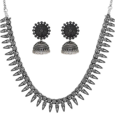 V L IMPEX Brass Silver Silver Jewellery Set(Pack of 1)