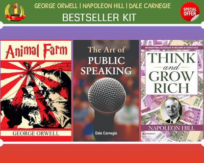 International Best Seller Combo (English) - Set Of 3 Books (Animal Farm + The Art Of Public Speaking + Think And Grow Rich)(Bundle, George Orwell; Napoleon Hill; Dale Carnegie)
