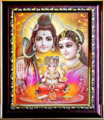 SUNINOW SHIV PARVATI PHOTO FRAME Religious Frame