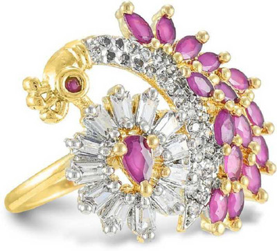 murlidhar creation Beautiful Designer Peacock Collection Gold Plated Ring Metal Gold Plated Ring