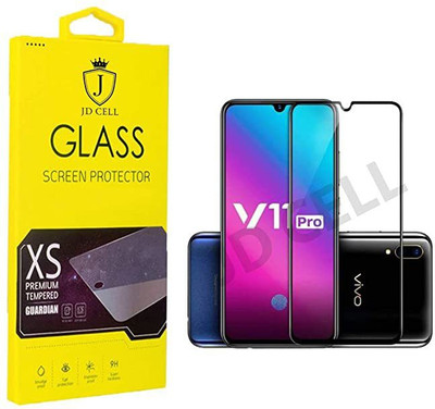 from comm Edge To Edge Tempered Glass for Vivo V11 Pro, VIVO V11(Pack of 1)