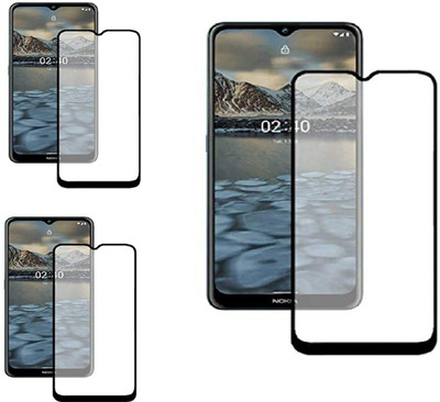 ISAAK Edge To Edge Tempered Glass for Nokia 2.4(Pack of 3)