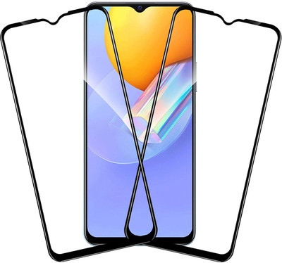 worldvery Edge To Edge Tempered Glass for RealMe Narzo 30A(Pack of 2)