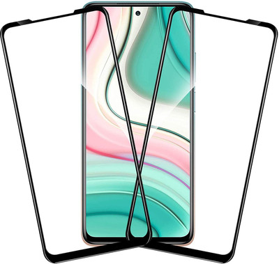 TINGTONG Edge To Edge Tempered Glass for Mi 10i(Pack of 2)
