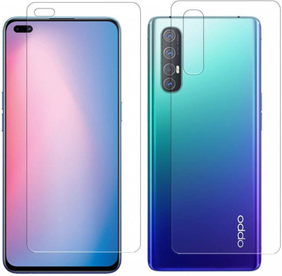 ELEF Front and Back Tempered Glass for Oppo Reno 3 Pro(Pack of 2)