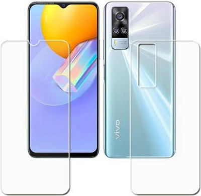 SOMTONE Front and Back Tempered Glass for vivo Y51a(Pack of 2)