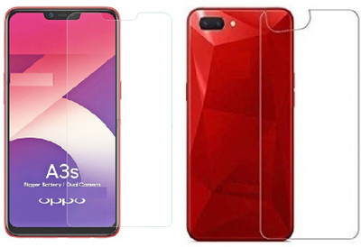 ELEF Front and Back Tempered Glass for Oppo A3s(Pack of 2)