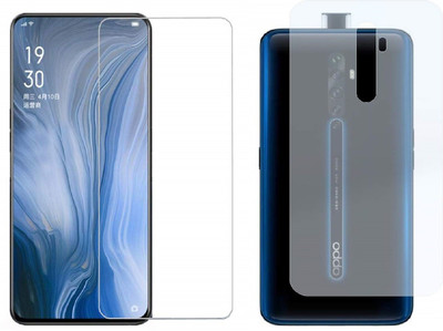 ELEF Front and Back Tempered Glass for OPPO Reno 2(Pack of 2)