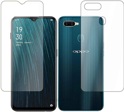 ELEF Front and Back Tempered Glass for Oppo A5s(Pack of 2)