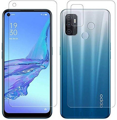 ELEF Front and Back Tempered Glass for Oppo A53(Pack of 2)