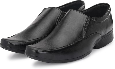 Groofer Groofer Black Slip-on Party Wear Formal Shoes For Men's Slip On For Men(Black)