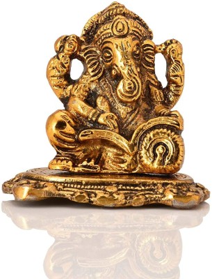 BK CREATION Decorative Showpiece  -  8 cm(Metal, Gold)