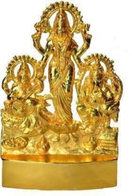 SBBCO LAXMI GANESHA SARAWATI1 Decorative Showpiece  -  11 cm(Metal, Gold)