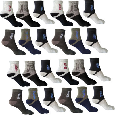 ODDEVEN Men & Women Ankle Length(Pack of 12)