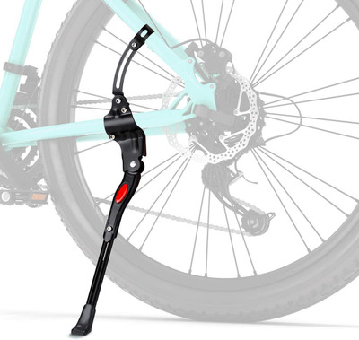 Xezon Adjustable Length Aluminum Alloy Sleek Design Non Slip Rear Side Kickstand Cycling Stand(Aluminium)