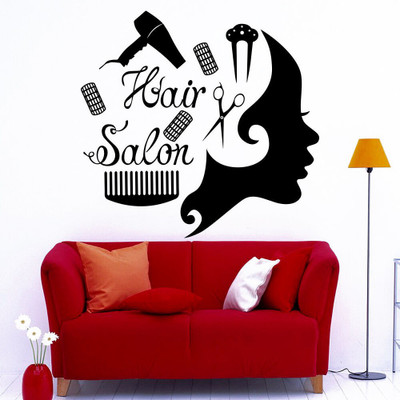 amazinghubsolution 60 cm a...babershopbeardman Self Adhesive Sticker(Pack of 1)