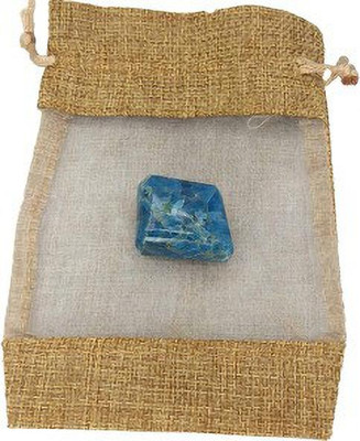 Plus Value Blue Apatite Pocket Stone Regular Asymmetrical Crystal Stone(Blue 1 Pieces)