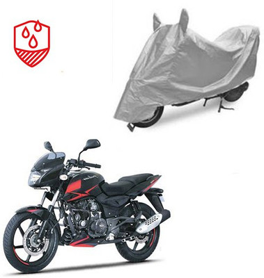 Atulit enterprises Waterproof Two Wheeler Cover for Bajaj(Pulsar 180 DTS-i, Silver)