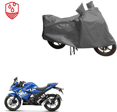 Atulit enterprises Waterproof Two Wheeler Cover for Suzuki(Gixxer SF, Grey)