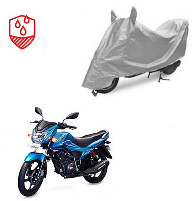SRENTERPRISES Two Wheeler Cover for TVS(Victor New, Silver)