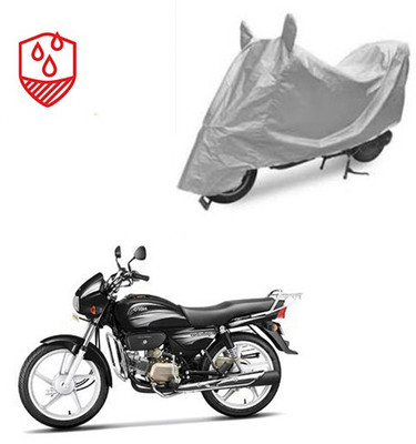 Atulit enterprises Waterproof Two Wheeler Cover for Hero(Splendor Plus, Silver)