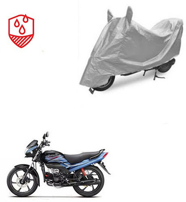 SRENTERPRISES Two Wheeler Cover for Honda(Passion Pro, Silver)
