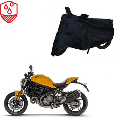 MOTOWORLD Two Wheeler Cover for Ducati(Monster 821, Black)