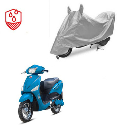 SRENTERPRISES Two Wheeler Cover for Hero(Electric Optima, Silver)