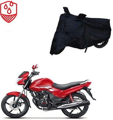 MOTOWORLD Two Wheeler Cover for Hero(Achiever, Black)