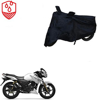 MOTOWORLD Two Wheeler Cover for TVS(Apache RTR 180, Black)