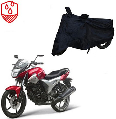 MOTOWORLD Two Wheeler Cover for Yamaha(SZ X, Black)