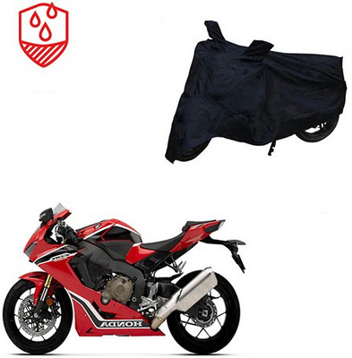 MOTOWORLD Two Wheeler Cover for Honda(CBR 1000RR, Black)