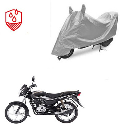 SRENTERPRISES Two Wheeler Cover for Bajaj(Platina 100 DTS-i, Silver)