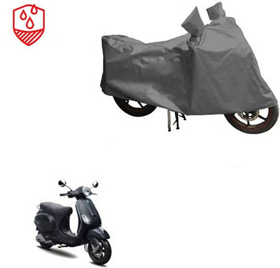 RPSENTTERPR Waterproof Two Wheeler Cover for Piaggio(Vespa LX, Grey)