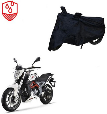 SRENTERPRISES Two Wheeler Cover for DSK Benelli(TNT 25, Black)