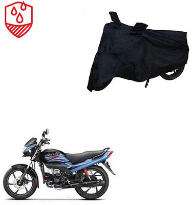 MOTOWORLD Two Wheeler Cover for Honda(Passion Pro, Black)