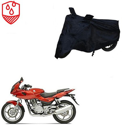 Atulit enterprises Waterproof Two Wheeler Cover for Bajaj(Pulsar 220 DTS-i, Black)