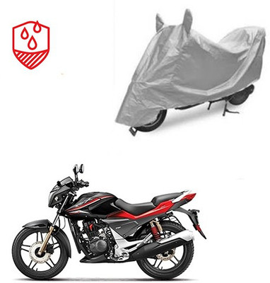 SRENTERPRISES Two Wheeler Cover for Hero(CBZ Extreme, Silver)