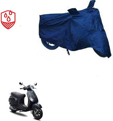 RPSENTTERPR Waterproof Two Wheeler Cover for Piaggio(Vespa LX, Blue)