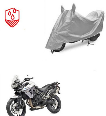 Atulit enterprises Waterproof Two Wheeler Cover for Triumph(Tiger 800 XR, Silver)