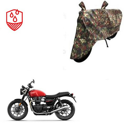 SRENTERPRISES Two Wheeler Cover for Triumph(Twin spark, Multicolor)