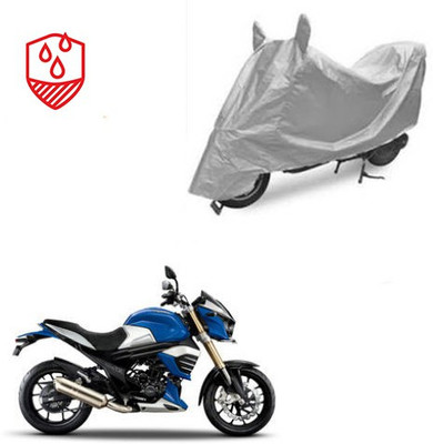 Atulit enterprises Waterproof Two Wheeler Cover for Mahindra(MOJO XT 300, Silver)