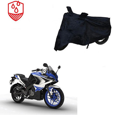 SRENTERPRISES Two Wheeler Cover for Bajaj(Pulsar RS 200, Black)